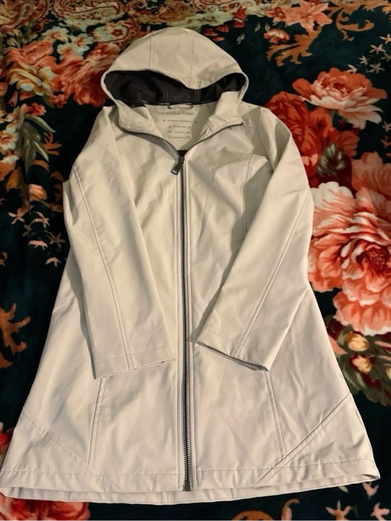 Calvin Klein Jackets & Blazers - Calvin Klein Women's White Hooded Trench Coat